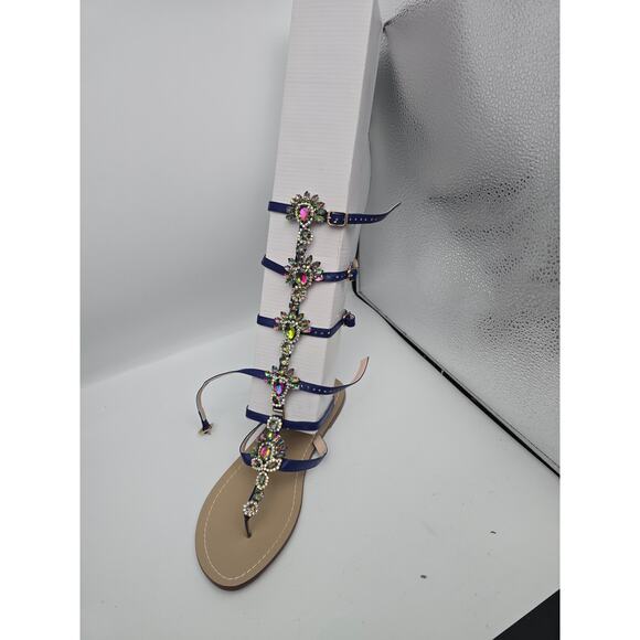 Azomodo  Blue Blingy‎ removable Gladiator Straps NIB - Picture 1 of 9